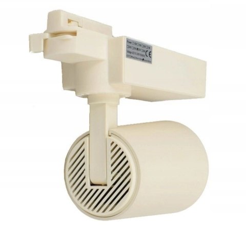 Reflektor LED lampa szynowa ecru 30W 1 fazowa 4000K 3000lm kąt świecenia 30° Reflektor LED lampa szynowa ecru 30W 1 fazowa 4000K 3000lm kąt świecenia 30°