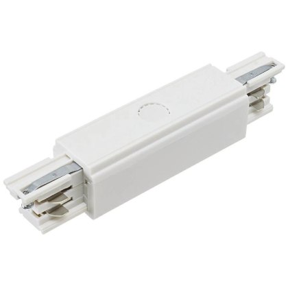 Zasilanie środkowe łącznik 3 fazowy biały do listwy szynowej