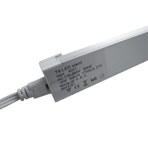Belka świetlówkowa lampa stent LED 120cm 18W 6500K 2100lm kąt świecenia 270°