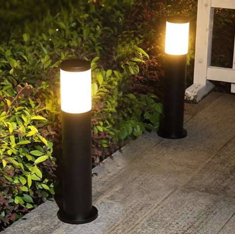 Lampa LED ogrodowa 45 cm zewnętrzny słupek stojący E27 Lampa LED ogrodowa 45 cm zewnętrzny słupek stojący E27