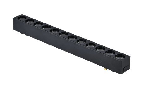 Lampa magnetyczna LED 12W 4000K szynowa liniowa czarna 48V Lampa magnetyczna LED 12W 4000K szynowa liniowa czarna 48V
