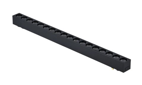 Lampa magnetyczna LED 18W 4000K szynowa liniowa czarna 48V Lampa magnetyczna LED 18W 4000K szynowa liniowa czarna 48V