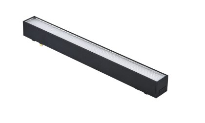 Lampa magnetyczna LED 20W 6000K szynowa liniowa czarna 48V