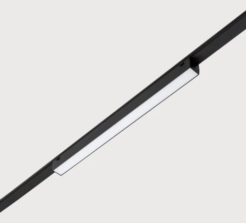 Lampa magnetyczna LED 30W 6000K szynowa liniowa czarna 48V Lampa magnetyczna LED 30W 6000K szynowa liniowa czarna 48V
