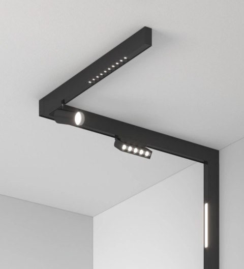 Lampa magnetyczna LED 30W 6000K szynowa liniowa czarna 48V Lampa magnetyczna LED 30W 6000K szynowa liniowa czarna 48V