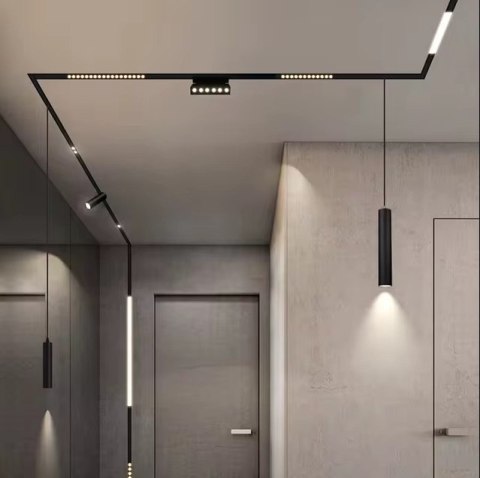 Lampa magnetyczna LED 6W 4000K szynowa liniowa czarna Lampa magnetyczna LED 6W 4000K szynowa liniowa czarna