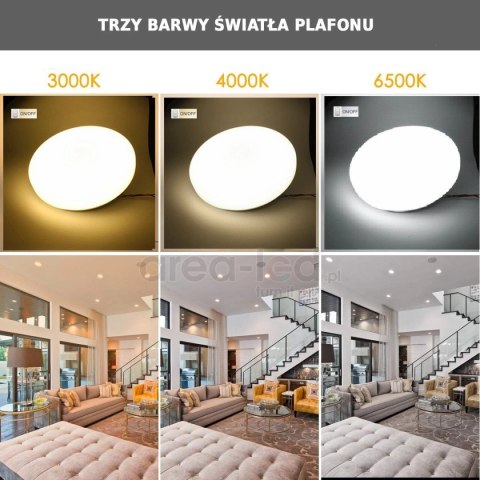 Plafon sufitowy LED lampa 96W zmienna barwa światła Plafon sufitowy LED lampa 96W zmienna barwa światła