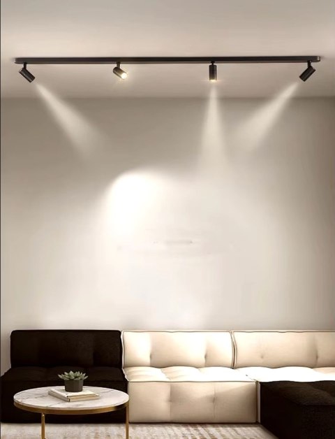 Reflektor LED lampa szynowa czarna 30W 1 fazowa 4000K 1800lm z dyfuzorem