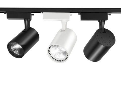 Reflektor LED szynowy lampa szynowa 30W 1 fazowa 3000K czarna