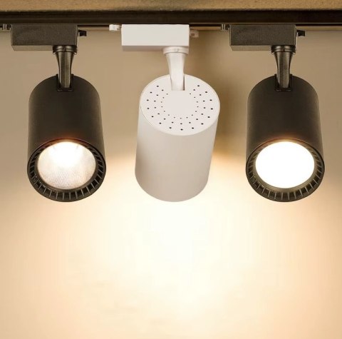 Reflektor LED szynowy lampa szynowa 30W 1 fazowa 3000K czarna