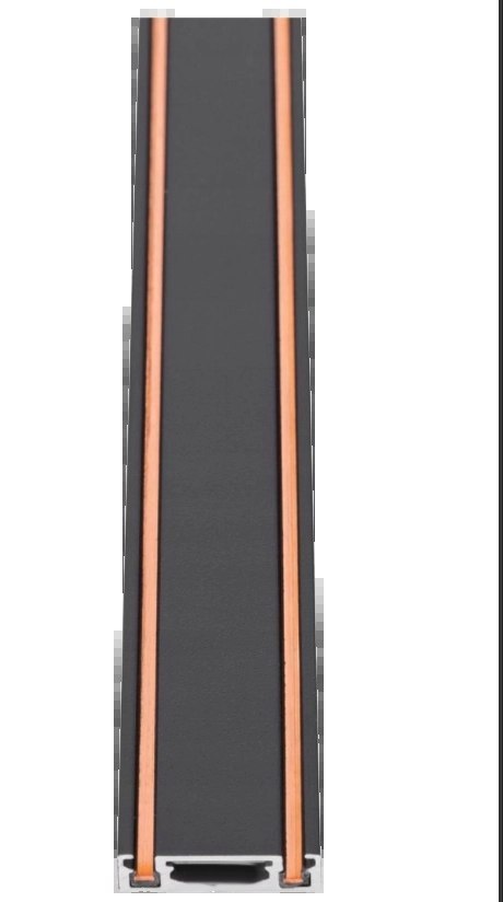 Szyna magnetyczna natynkowa jednofazowa Ultra Slim 48V 1m czarna