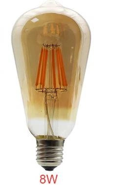 Zestaw girlanda ogrodowa żarówkowa 15m 15pkt + 15szt żarówka LED ST64 E27 Filament 2300K 8W