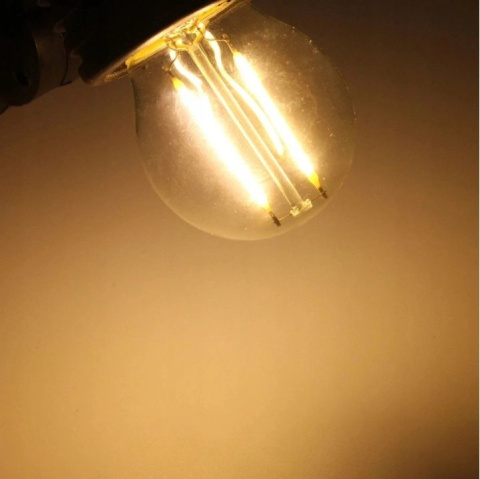Girlanda balkonowa LED z żarówkami 10m 10pkt+10szt 2W G45 E27 2700K ciepła Girlanda balkonowa LED z żarówkami 10m 10pkt+10szt 2W G45 E27 2700K ciepła