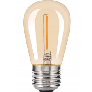 Zestaw girlanda ogrodowa żarówkowa 20m 20pkt+20szt żarówka vintage retro Edison Filament LED 1W ST45 E27 2300K
