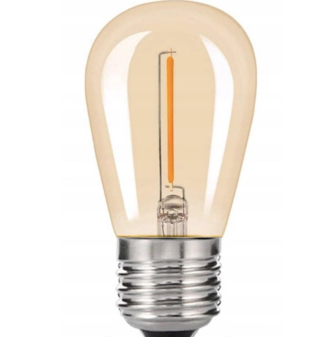 Zestaw girlanda ogrodowa żarówkowa 20m 20pkt+20szt żarówka vintage retro Edison Filament LED 1W ST45 E27 2300K Zestaw girlanda ogrodowa żarówkowa 20m 20pkt+20szt żarówka vintage retro Edison Filament LED 1W ST45 E27 2300K