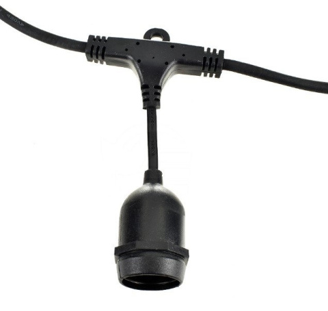 Zestaw girlanda ogrodowa żarówkowa 5m 5pkt+5szt żarówka Edison LED 6W A60 E27 2300K