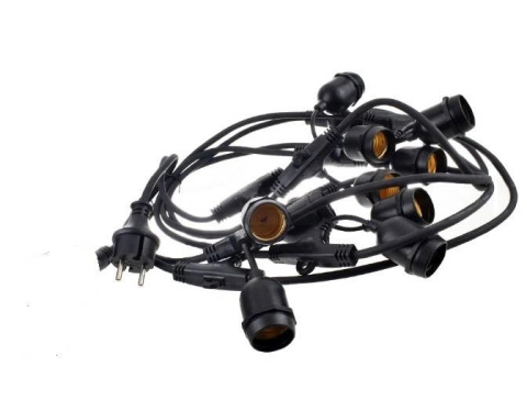 Zestaw girlanda ogrodowa żarówkowa 5m 5pkt+5szt żarówka vintage Edison LED 2W G45 E27 2300K