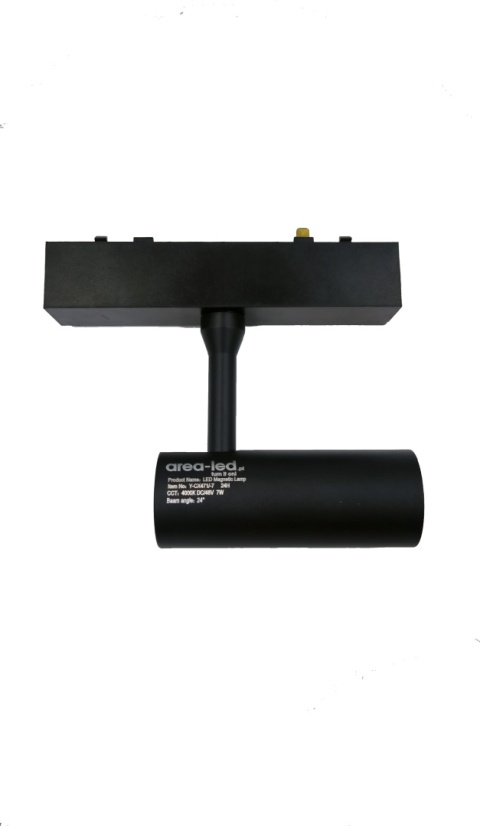 Lampa magnetyczna LED 20W 4000K szynowa liniowa czarna 48V Lampa magnetyczna LED 20W 4000K szynowa liniowa czarna 48V
