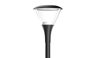 Lampa parkowa latarnia uliczna czarna LED 60W 5000K 6000lm ściemnialna 3w1