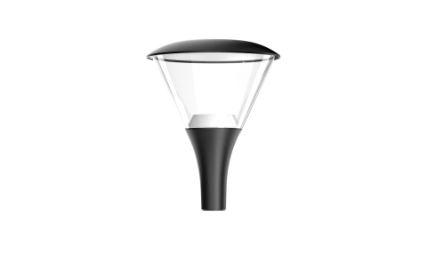 Lampa parkowa latarnia uliczna czarna LED 60W 5000K 6000lm ściemnialna 3w1