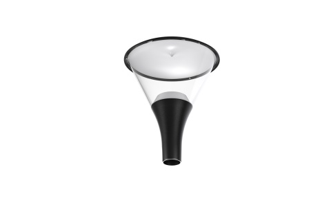 Lampa parkowa latarnia uliczna czarna LED 60W 5000K 6000lm ściemnialna 3w1