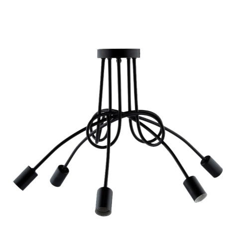 Lampa sufitowa LED czarna źyrandol wiszący 5xE27 Lampa sufitowa LED czarna źyrandol wiszący 5xE27