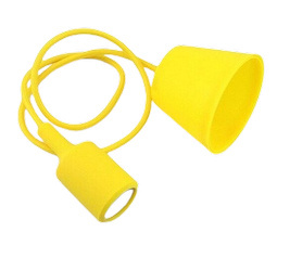 Oprawa sufitowa wisząca Loft żółta na żarówkę E27 230V Oprawa sufitowa wisząca Loft żółta na żarówkę E27 230V