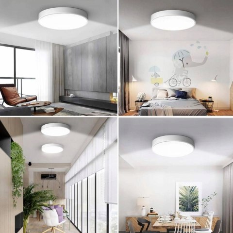 Plafon sufitowy natynkowy LED lampa sufitowa 48W 4000K-4200K biały nowoczesne oświetlenie