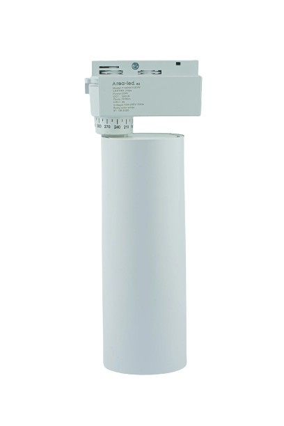 Reflektor LED lampa szynowa biała 20W 1 fazowa 3000K 1800lm kąt świecenia 30°