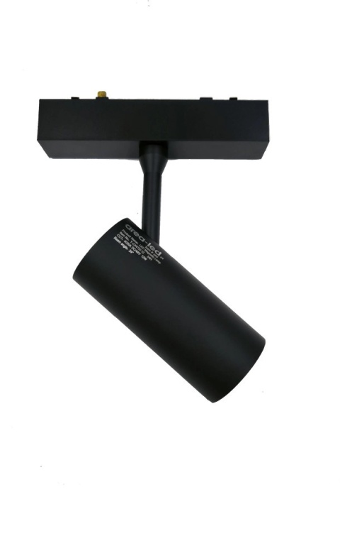 Reflektor Spot Szynowy Magnetyczny LED 10W 3000K 48V Czarny - Nowoczesne Oświetlenie