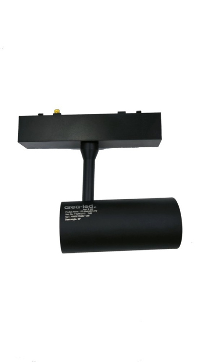 Reflektor Spot Szynowy Magnetyczny LED 24W 6000K 48V Czarny - Nowoczesne Oświetlenie