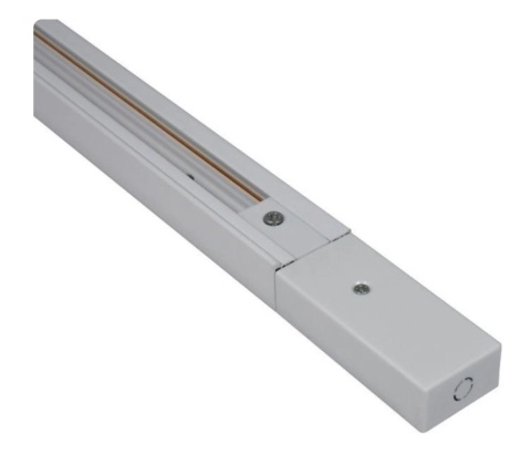 Szyna 1 fazowa biała 1mb listwa szynowa do lamp + zasilanie zaślepka