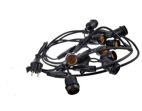 Zestaw girlanda ogrodowa żarówkowa 5m 5pkt+5szt żarówka vintage Edison LED 4W G80 E27 2300K