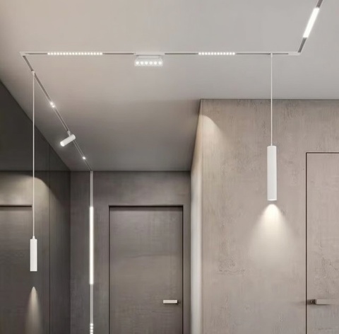 Lampa magnetyczna LED 10W 6000K szynowa liniowa biała 48V