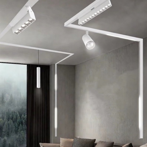 Lampa magnetyczna LED 20W 6000K szynowa liniowa biała 48V