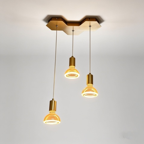 Lampa sufitowa LED wisząca nowoczesna ciepła barwa 9W 2200K