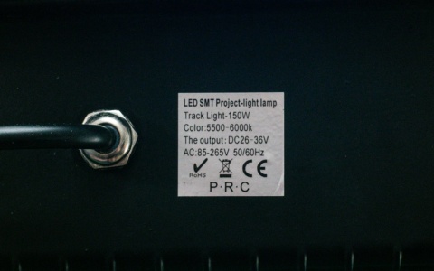 Naświetlacz halogen LED 150W 5500K -6000K 15000lm kąt świecenia 120°