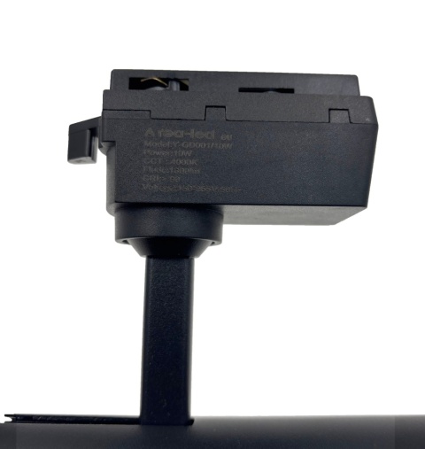 Reflektor LED lampa szynowa czarna 20W 1 fazowa 3000K 1800lm kąt świecenia 30°