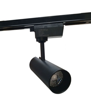 Reflektor LED lampa szynowa czarna 10W 1 fazowa 4000K 900lm kąt świecenia 30°