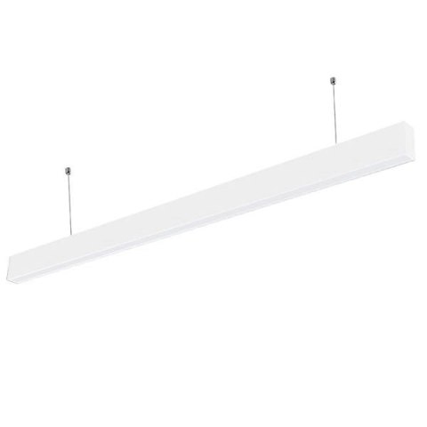 Lampa LED liniowa wisząca biurowa biała 100W 240cm 6000lm 4000K naturalna barwa Lampa LED liniowa wisząca biurowa biała 100W 240cm 6000lm 4000K naturalna barwa