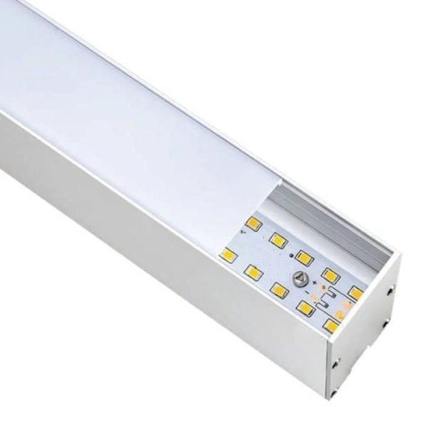 Lampa LED liniowa wisząca biurowa biała 100W 240cm 6000lm 4000K naturalna barwa Lampa LED liniowa wisząca biurowa biała 100W 240cm 6000lm 4000K naturalna barwa