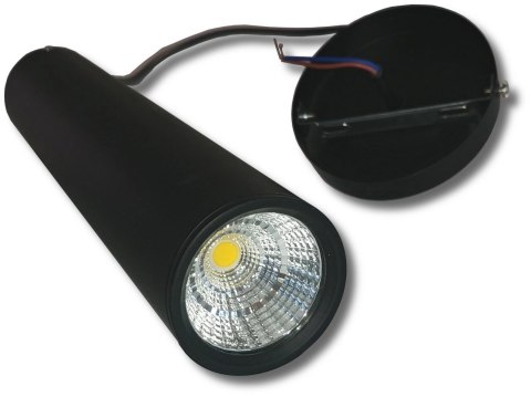 Lampa rura wisząca czarna 10W 60cm 3000K 1000lm 230V Lampa rura wisząca czarna 10W 60cm 3000K 1000lm 230V
