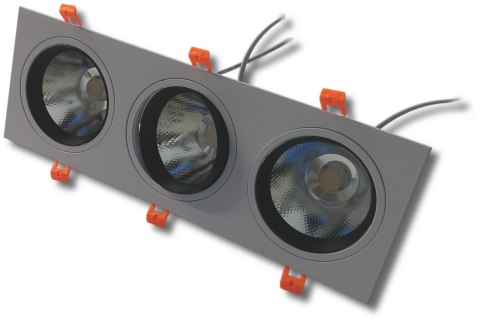 Lampa sufitowa podtynkowa potrójna LUO 30W 4500K Lampa sufitowa podtynkowa potrójna LUO 30W 4500K