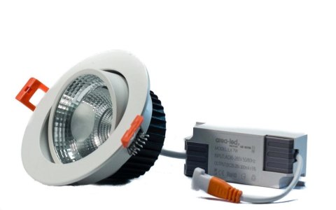 Oczko oprawa sufitowa Downlight COB 12W 6000K 1200lm 230V