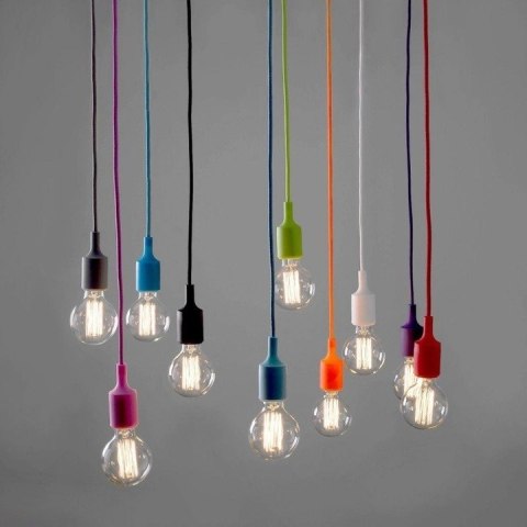 Oprawa sufitowa wisząca Loft cyjan na żarówkę E27 230V Oprawa sufitowa wisząca Loft cyjan na żarówkę E27 230V