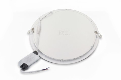Panel podtynkowy LED 22cm 18W 6000K 1750lm kąt świecenia 120° Panel podtynkowy LED 22cm 18W 6000K 1750lm kąt świecenia 120°