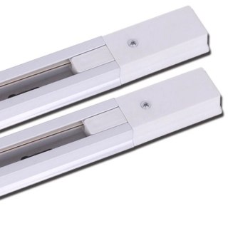 Szyna 1 fazowa biała 1mb listwa szynowa do lamp + zasilanie zaślepka