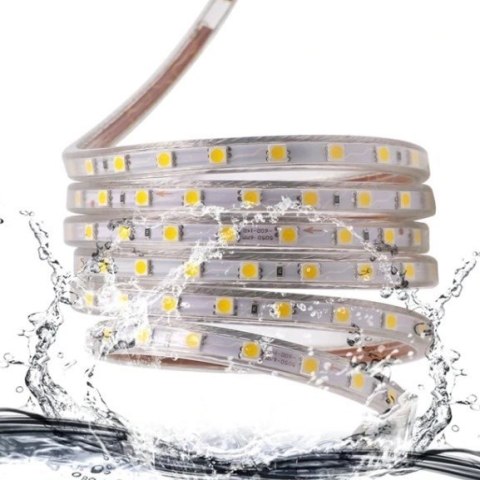 Wąż gumowy taśma LED 1 dioda 1mb 7W RGB 60d/m 700lm IP67 230V Wąż gumowy taśma LED 1 dioda 1mb 7W RGB 60d/m 700lm IP67 230V