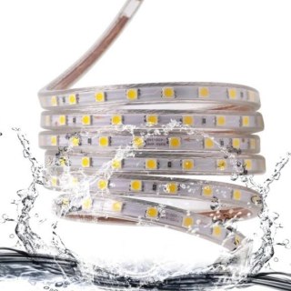 Wąż gumowy taśma LED 2 diody 1mb 12W 3000K 144d/m 1200lm IP67 230V