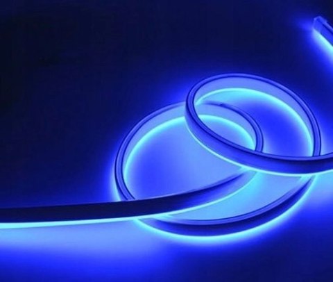 Wąż żelowy Neon LED 1 strona Blue 1mb 7W 120d/m 700lm IP67 230V Wąż żelowy Neon LED 1 strona Blue 1mb 7W 120d/m 700lm IP67 230V